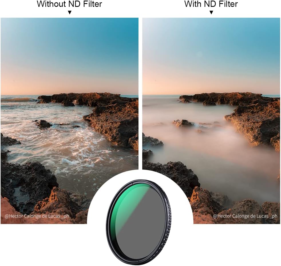 67mm Variable ND3-ND1000 Neutral Density Lens Filter Pack of 2 H332