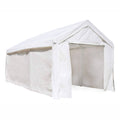 Heavy Duty Outdoor Canopy Carport Tent 10 x 20 ft White O415192