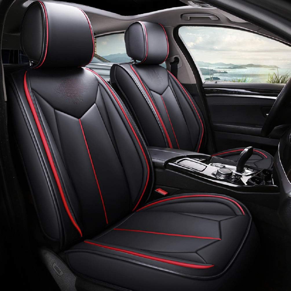 Brown 5 Seats Universal fit Leather Seat Cover Set Z1922