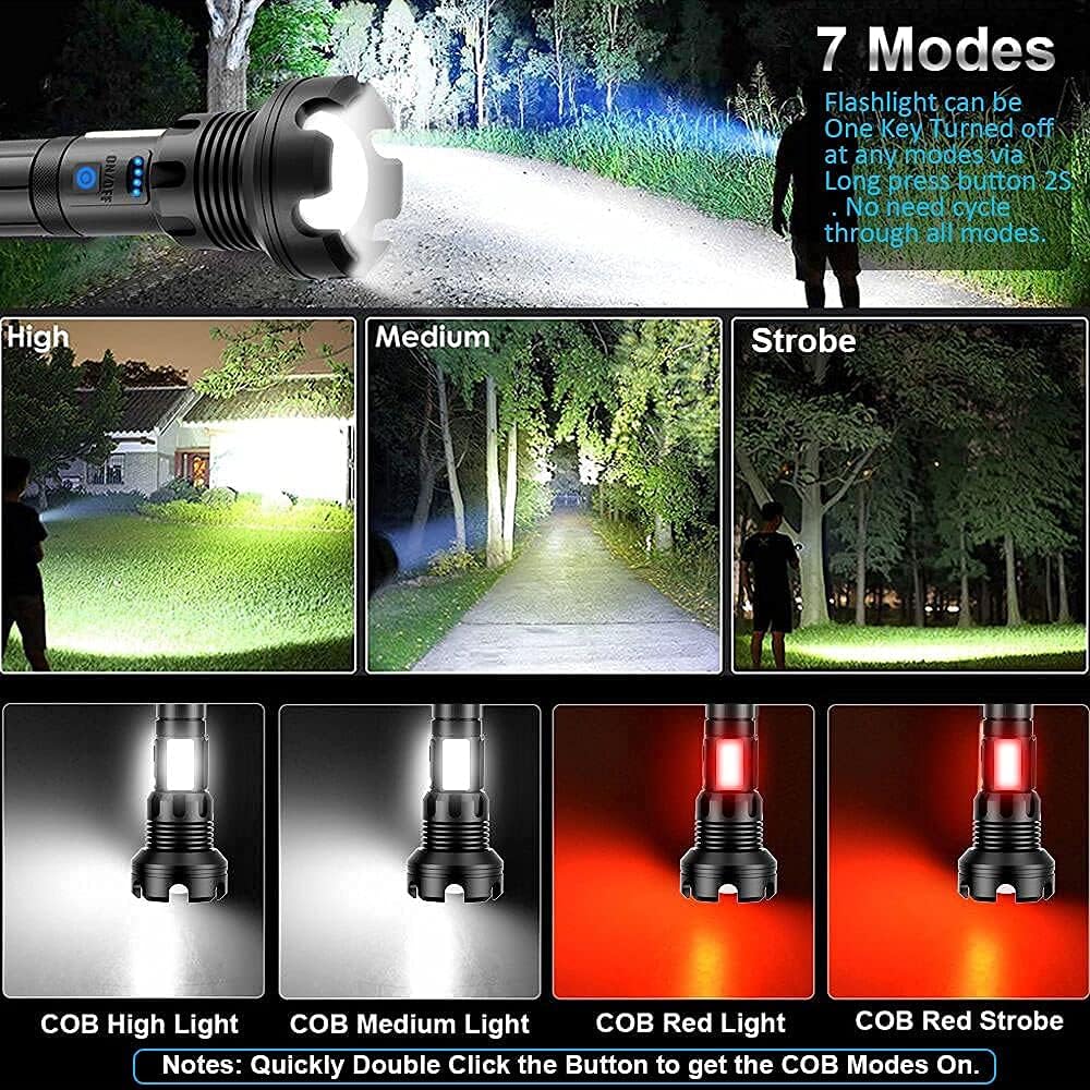 90000 High Lumens LED Tactical Flashlight A2030