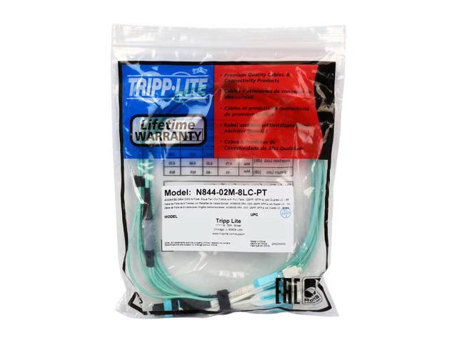 Aqua OM3 Fiber Optic Patch Cable 6 ft O312
