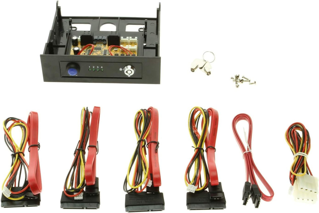 4 Port SATA III Switch with KeyLock and LED A781993