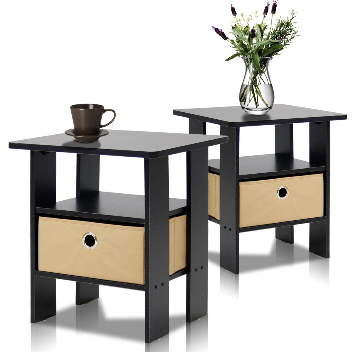 Americano/Brown End Table / Nightstand - Two Tables M475376
