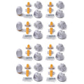 16 Locks and 4 Keys White Magnetic Lock System Y38597