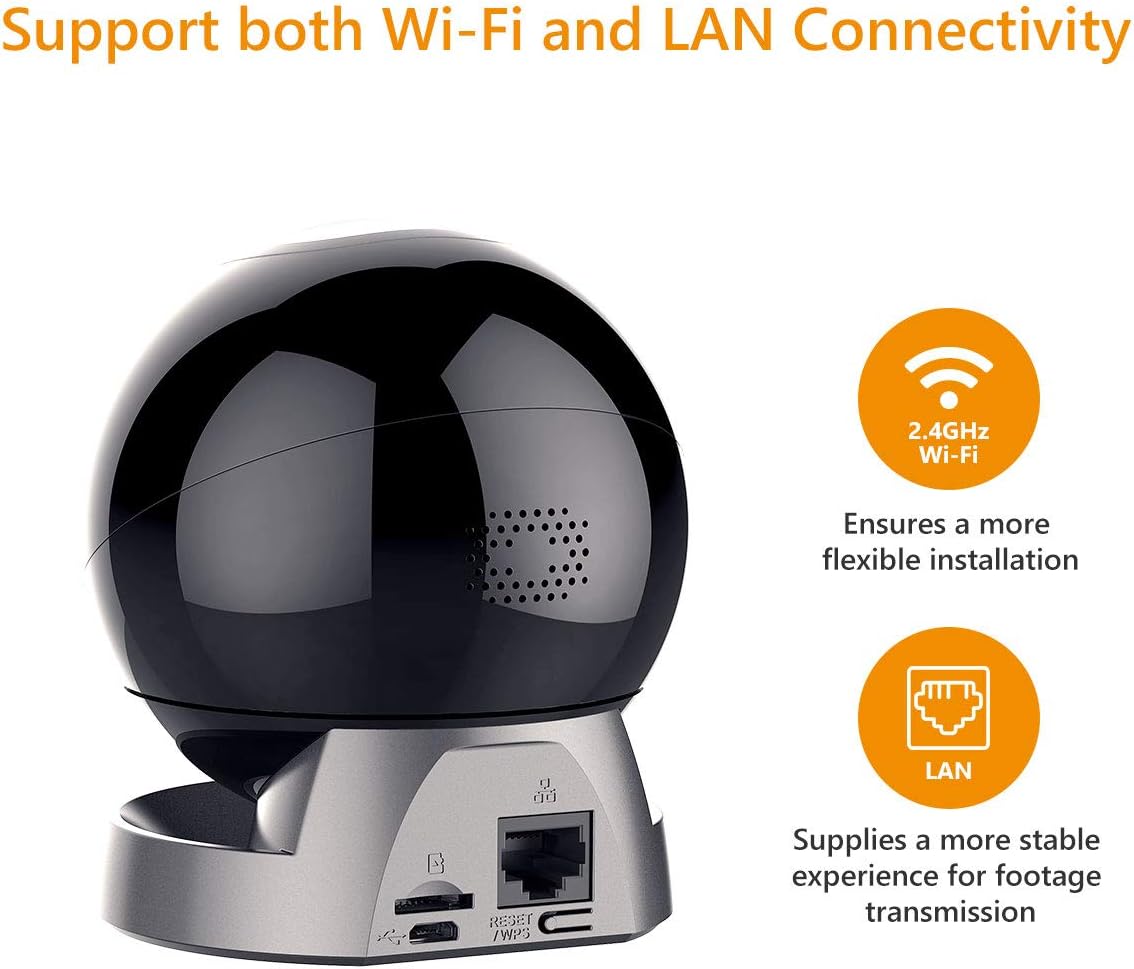 4MP Indoor Pan/Tilt WiFi Camera with Night Vision N900