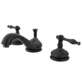 Oil Rubbed Bronze Widespread Lavatory Faucet with Metal Lever Handle U48540