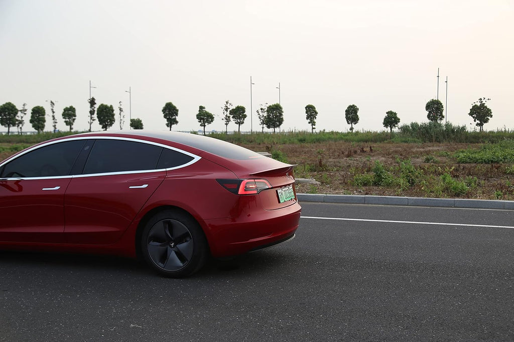Carbon Fiber Pattern Spoiler for Tesla Model 3, Pack of 2 O670001