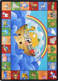Multi 3'10"x5'4" Alphabet Animals Rug S703345