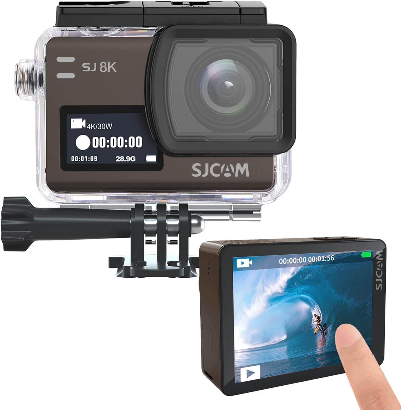 4K30FPS Action Camera with Case Pack of 2 X1635