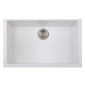 Undermount Granite Kitchen Sink, Milk White B62183