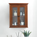 Brown Wall Cabinet with Double Doors Q262