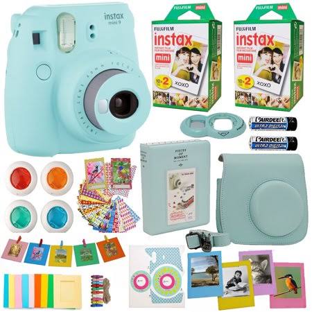 Cobalt Blue Instant Camera with 40pk Film, Camera Case, Frames, Photo Album J370