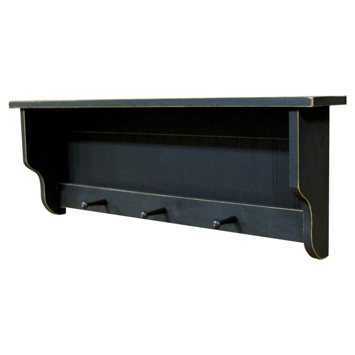 Sage Green Rectangular Storage Shelf with Pegs Q603154