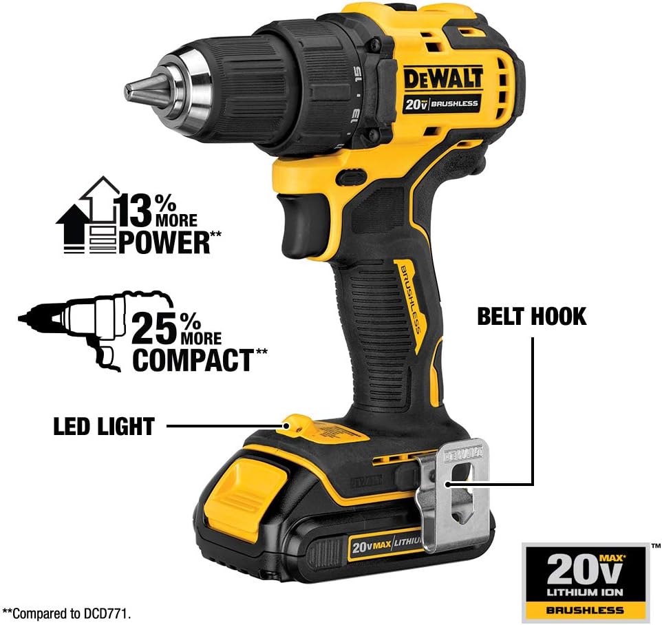 Cordless Drill / Driver Kit, Compact, 1/2-Inch O65965