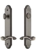 Antique Pewter Lever Entry Set W6872