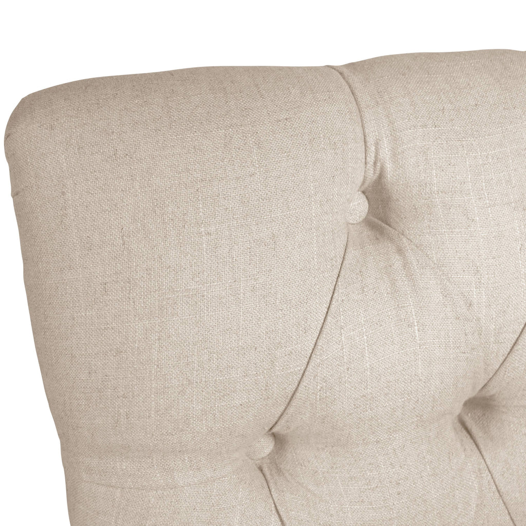Tufted Counter Stool Linen P186