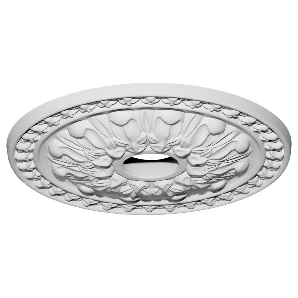 18x22OD x 3 1/2x22ID x 1 3/8x22P Hand-Painted Stone Hearth Crackle Ceiling Medallion U49128