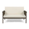 Gray Cream Acacia Wood Loveseat F793883