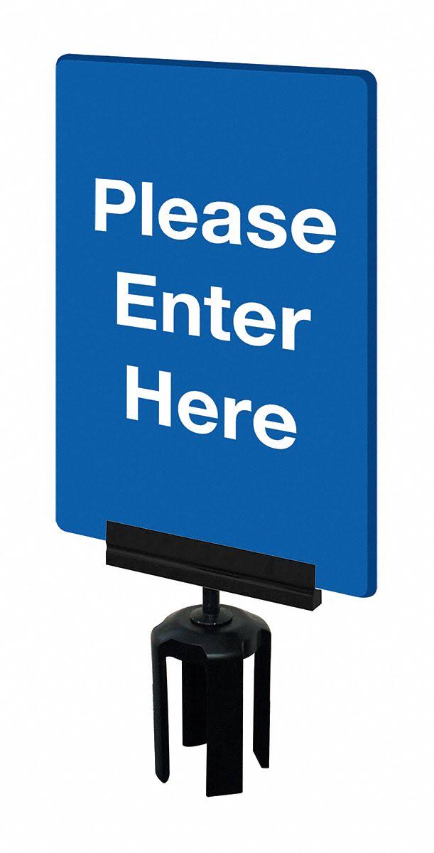 Blue Acrylic Sign D13840