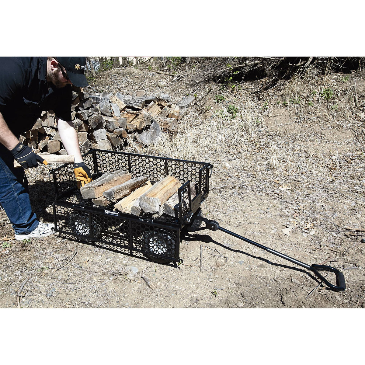 Steel Garden Wagon, 800-Lb. Capacity, 40inch L x 20inch W M788838