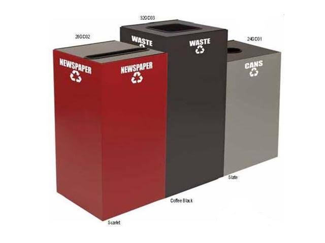 Scarlet Red Recycling Container M1595
