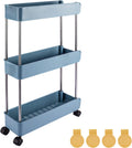 Graphite 3 Layer Rolling Kitchen Cart with Wheels Y866