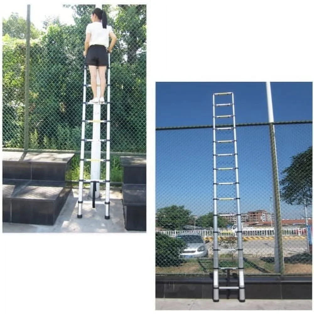 12.5FT Aluminum Telescoping Ladder J301