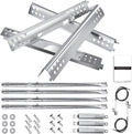 4 Burner Grill Replacement Burner and Heat Plates P7142