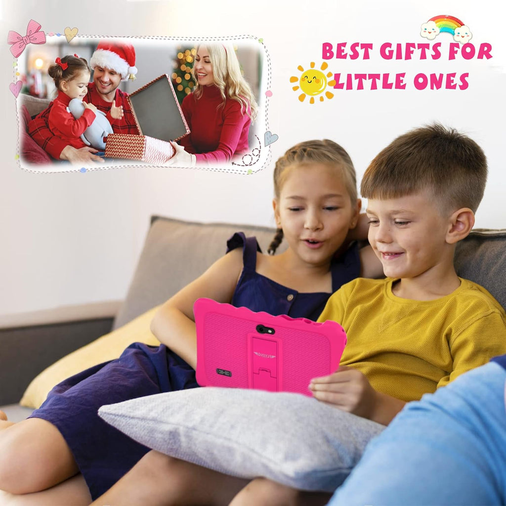 2 Pack Pink Kids Tablet with Kid-Proof Case B702288