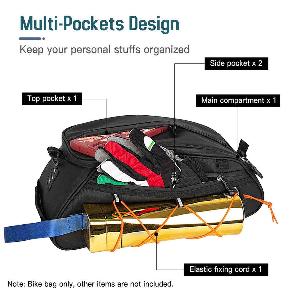 Waterproof Bike Rack Bag Set with Trunk Bag and Side Hanging Bags U1865