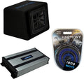 12" Loaded Sub Box with Amplifier and 4Ga Amp Install Kit D207789