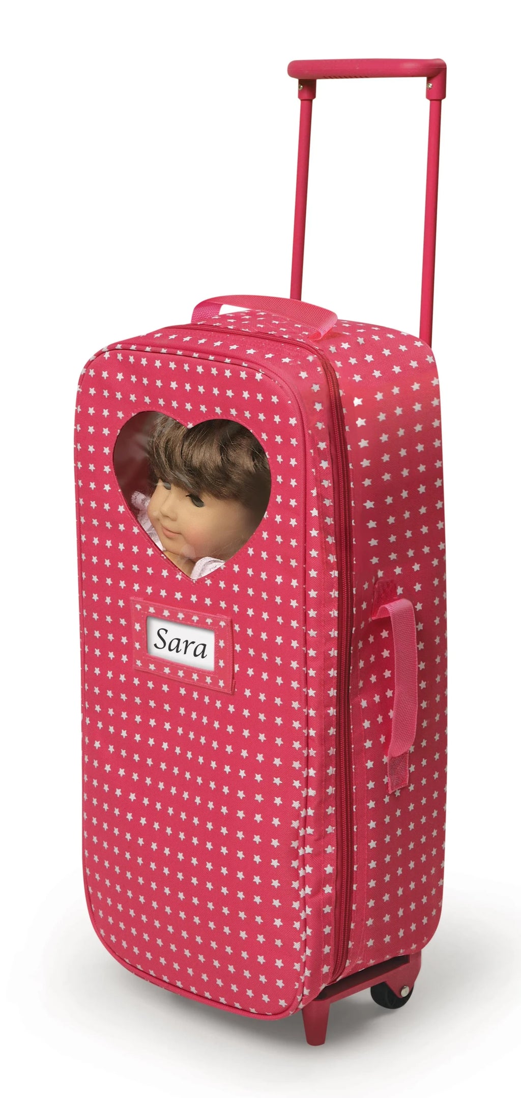 Pink Doll Travel Trolley and Carrier with Bed and Bedding K455