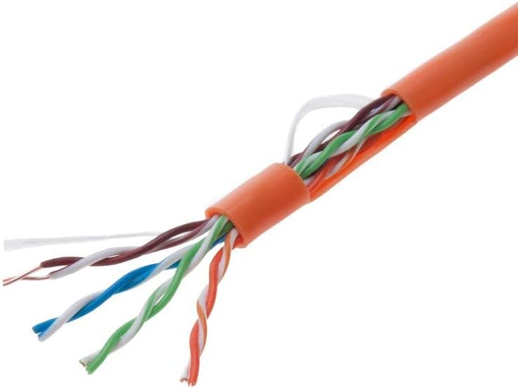 Cat5e Bulk Network Cable UTP Gray 24AWG Pack of 2 J316634