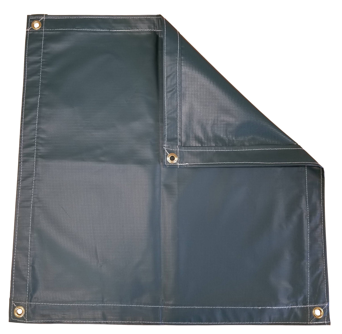 Green Flame Retardant Vinyl Laminated Tarp 18 oz. A273959