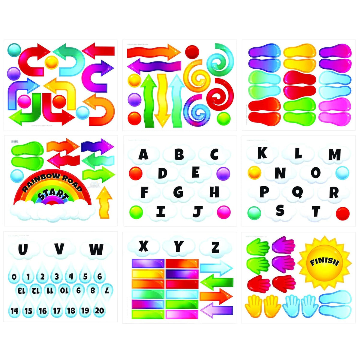 98 Decals Sensory Path for Floors M501720
