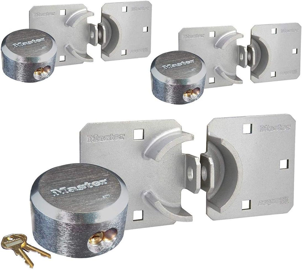 4 Keyed Alike Padlocks with Hidden Shackle B84212