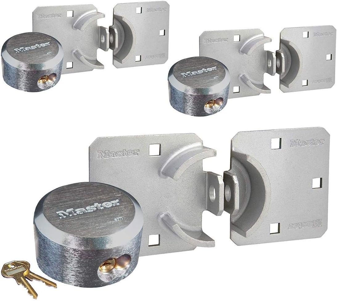 4 Keyed Alike Padlocks with Hidden Shackle B84212