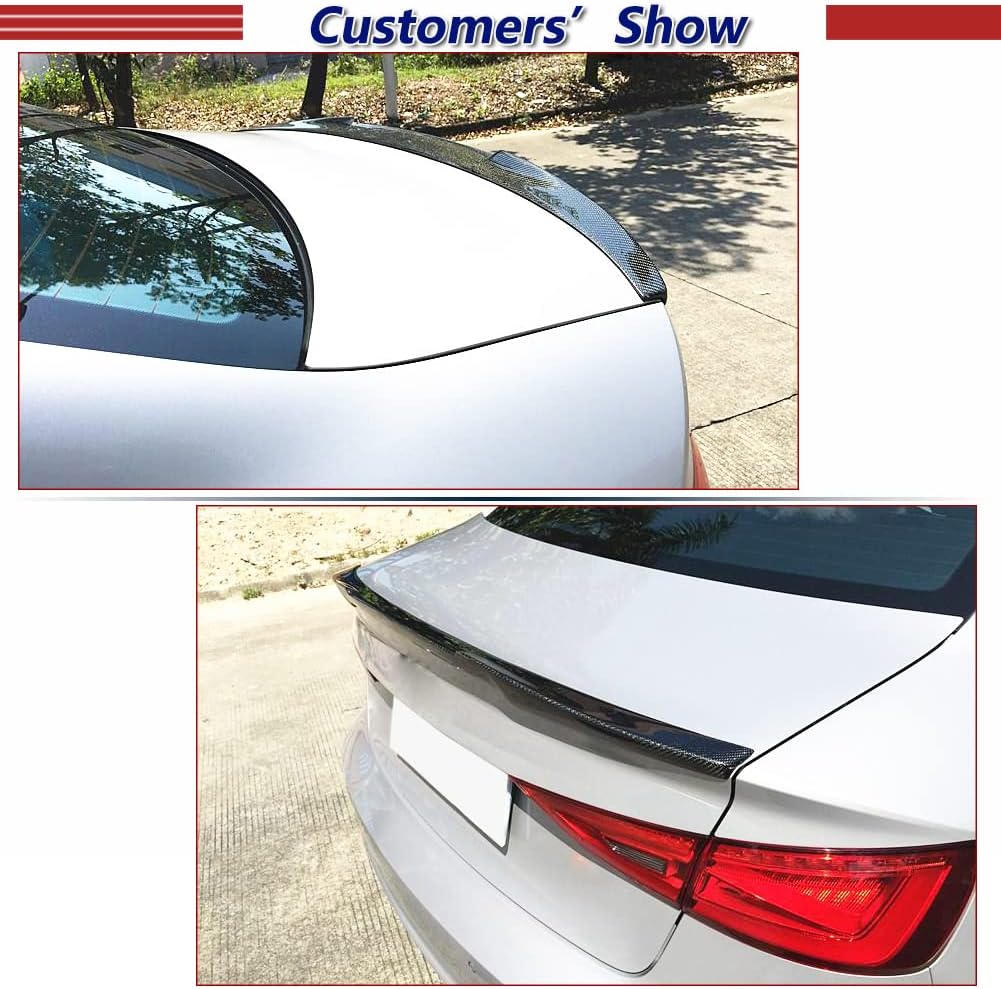 Carbon Fiber Trunk Spoiler for Audi A3 8V Sedan 2014-2020 P209993