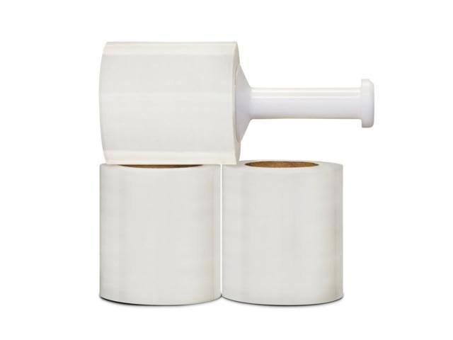 48 Rolls Clear 5 inch x 1000 Feet 90 Gauge Plastic Stretch Film Wrap O89337