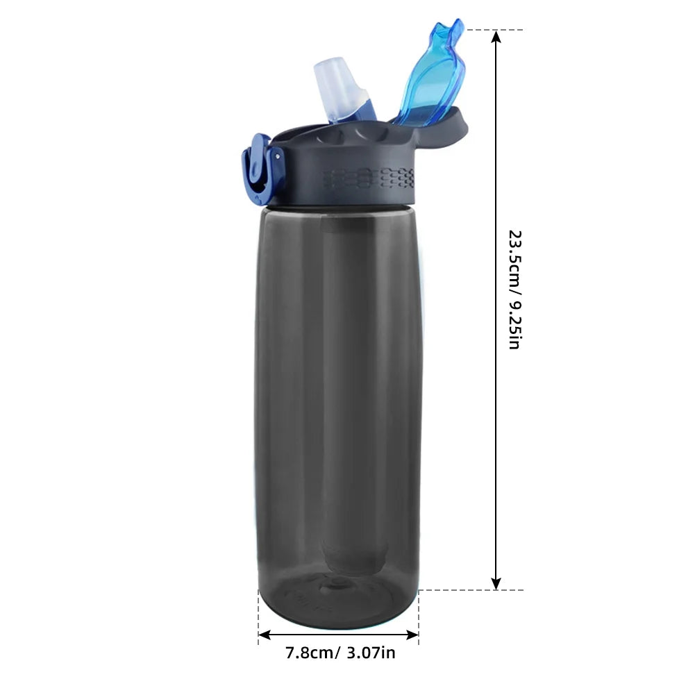 Lightweight Tritan Water Bottle with Filter, Lockable Lid N3432