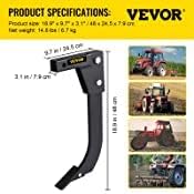 18" Shank Length Box Scraper Shank with 2 Locating Pins and 2 Plough Tips X2441