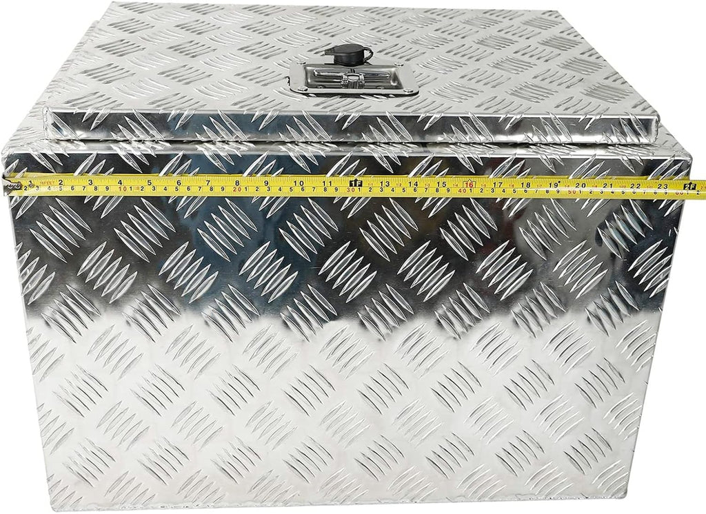 Silver Aluminum Pick Up Truck Bed Tool Box with Lock Keys L558600