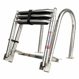 Stainless Folding Rear Entry Boat Boarding Ladder L457