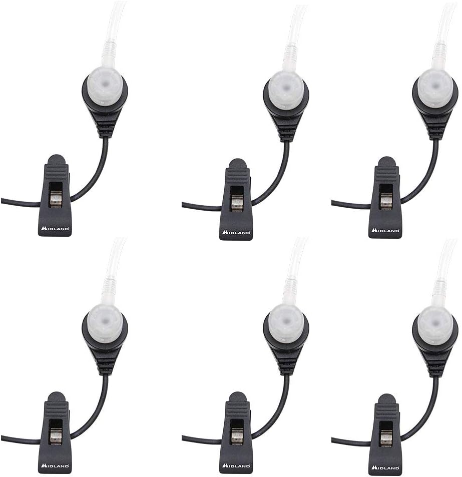 Transparent Security Headsets with PTT/VOX (6-Pack) S938