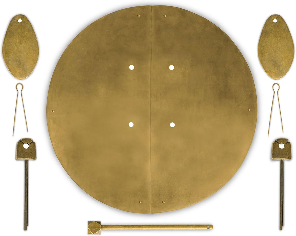 Fat Brass Cabinet Face Plate Backplate Hardware Set Pack of 2 C2238