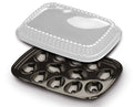 Black 12 Egg Tray with Dome Lid F230024
