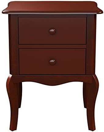Blue Wood 2-Drawer Nightstand O112094