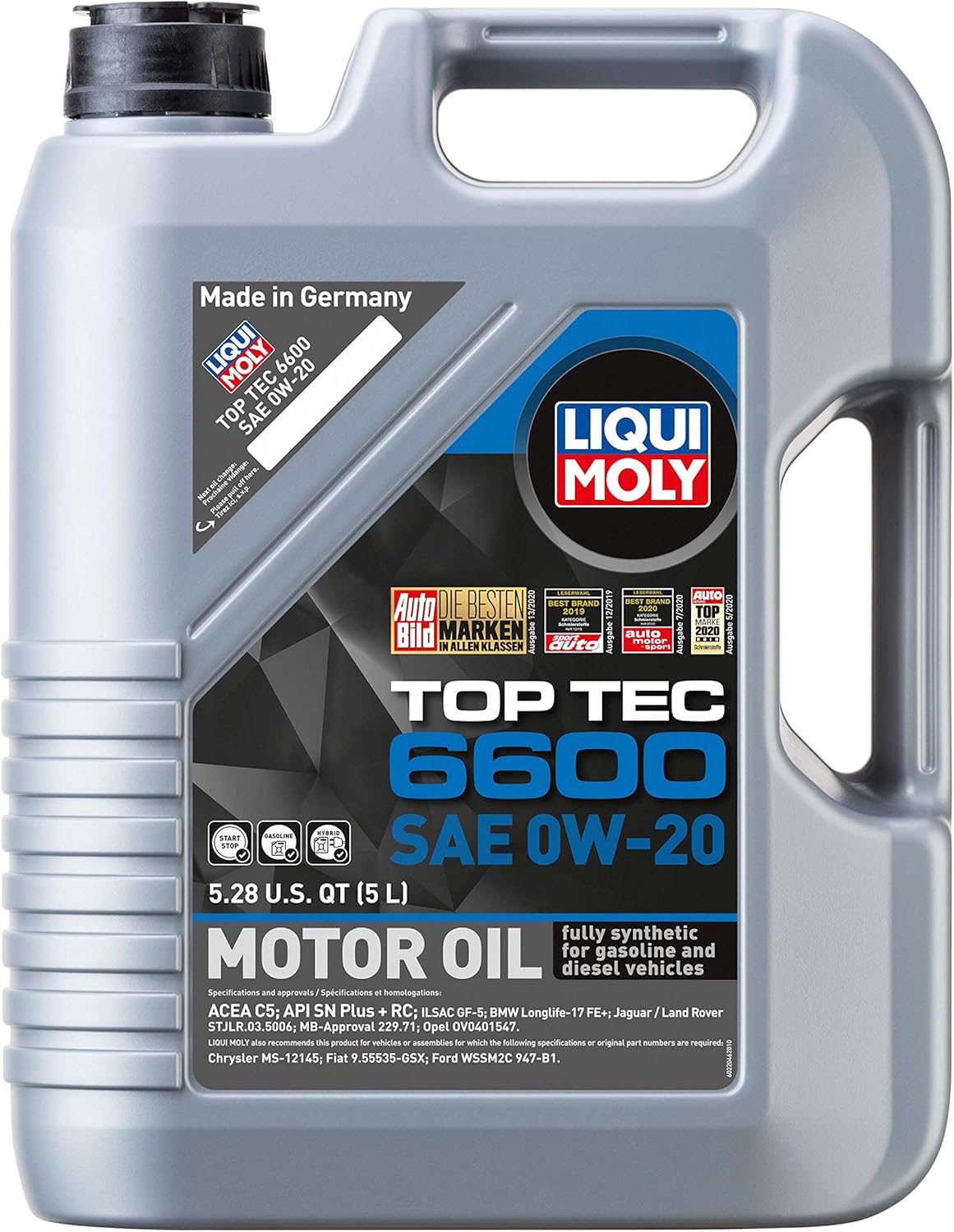 5 Liter Pack of 2 Synthetic Motor Oil H342128