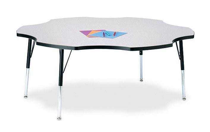 Black Edge Six-Leaf Table H80553