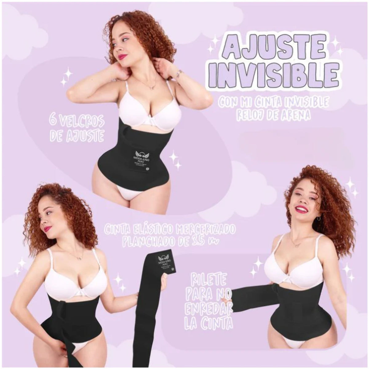 Black Compression Waist Trainer Wrap S472